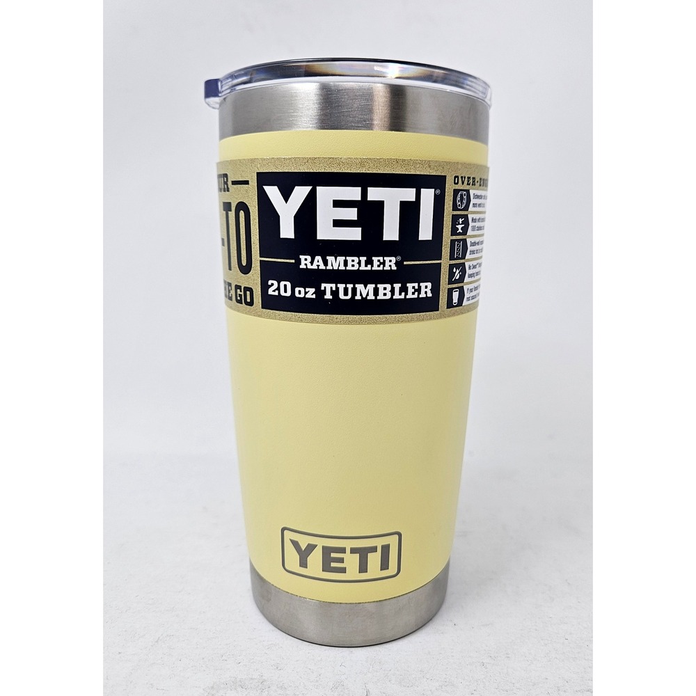 Yeti Rambler 20 oz Tumbler, MagSlider Lid, Daybreak Yellow, New w/Blemishes